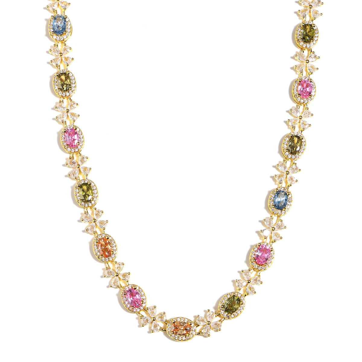 Nature’s Beauty Butterfly Oval Tourmaline Necklace