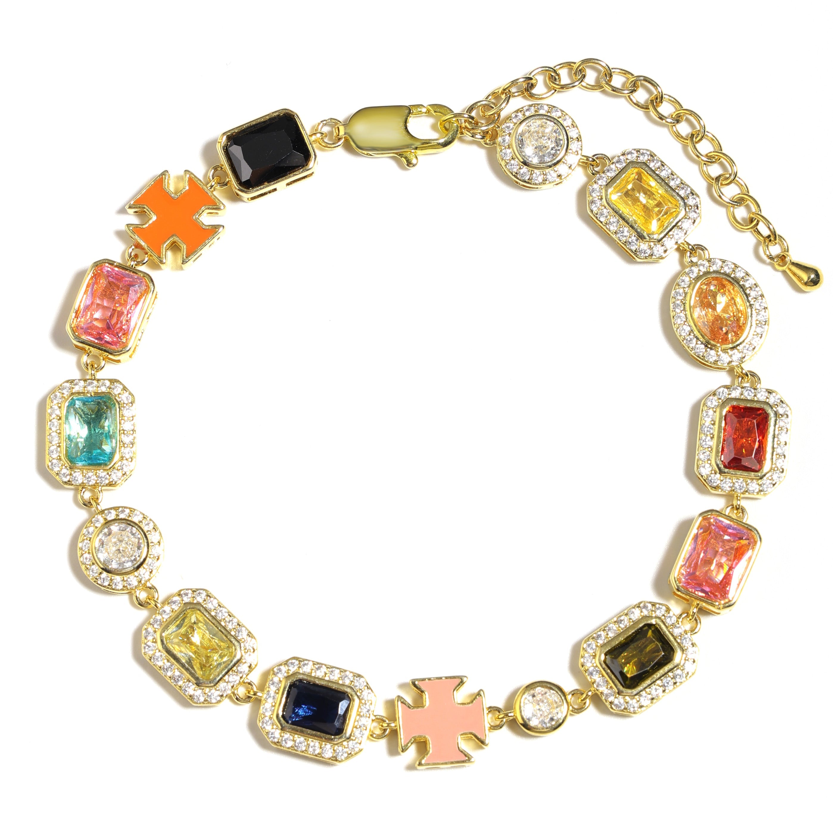 Iceyqueen Gold Solstice Gemstone Necklace (Unisex)