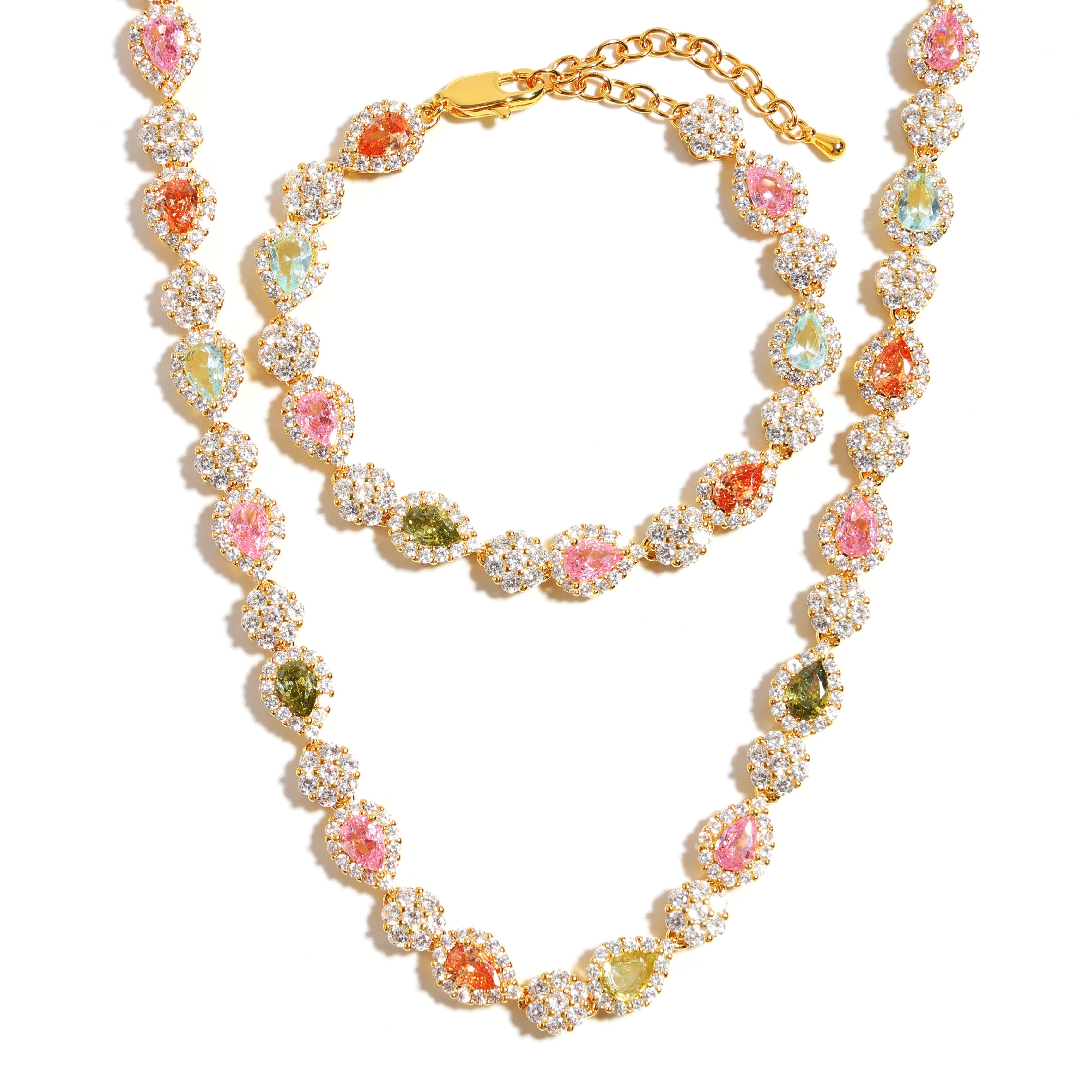 Timeless Teardrop Tourmaline Solitaire Necklace