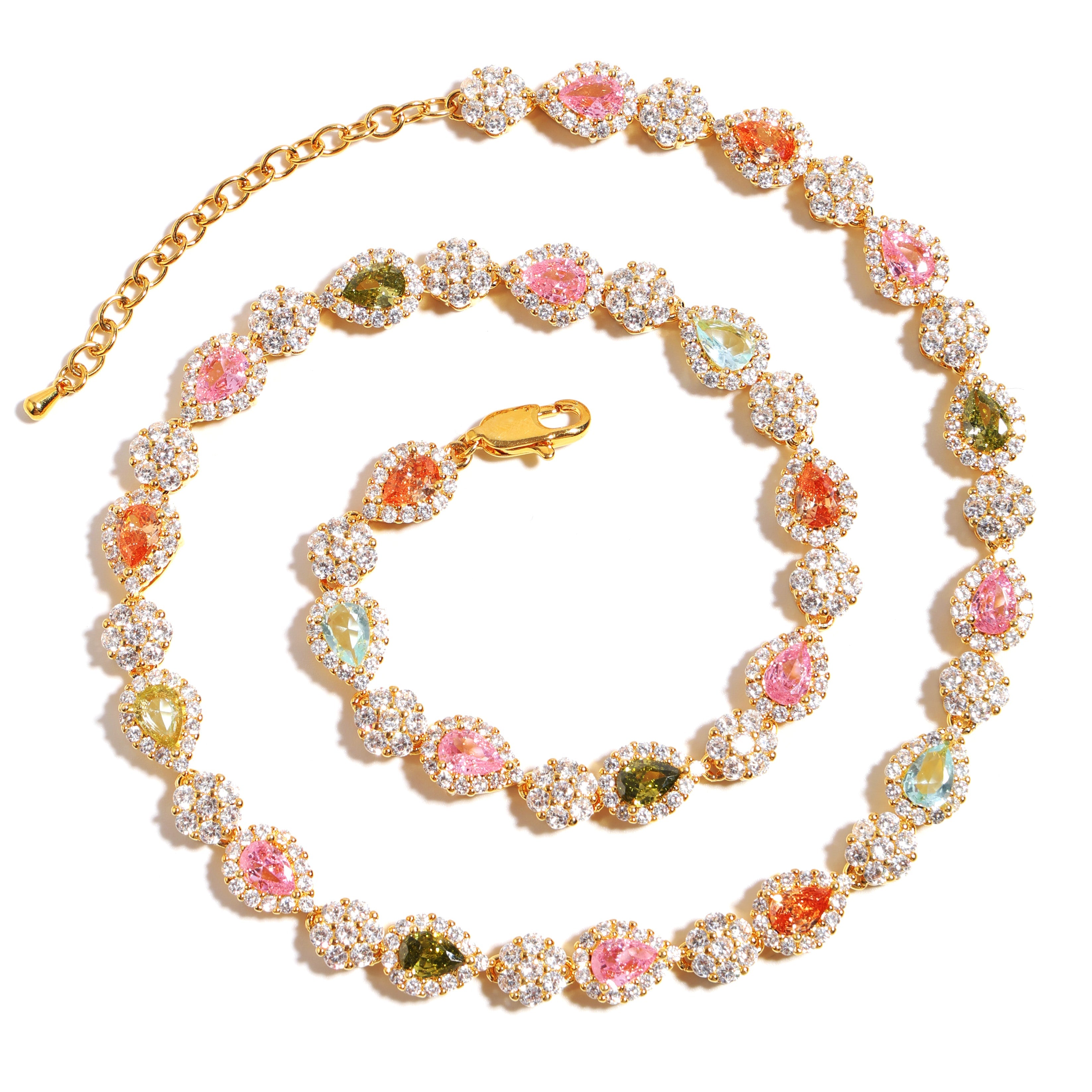 Timeless Teardrop Tourmaline Solitaire Necklace