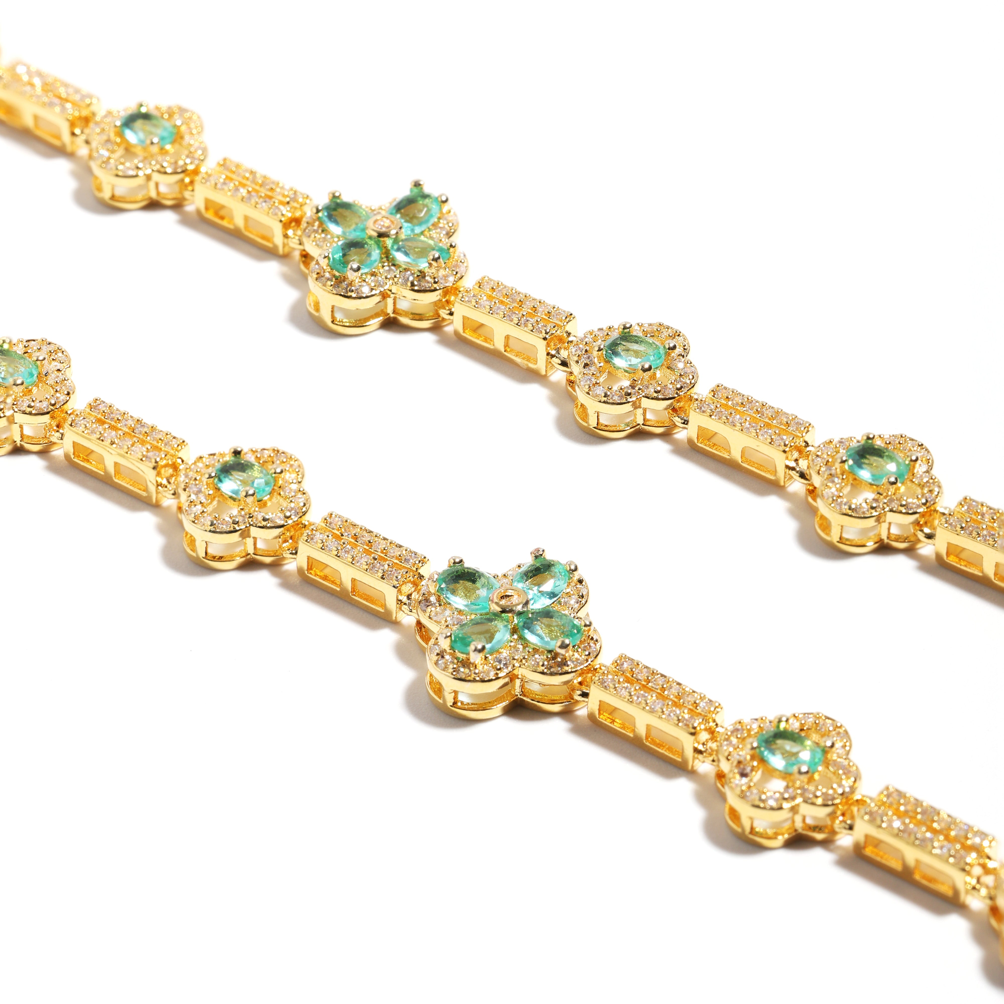 A Whisper of Sky and Petals Azure Blossom Tourmaline Necklace