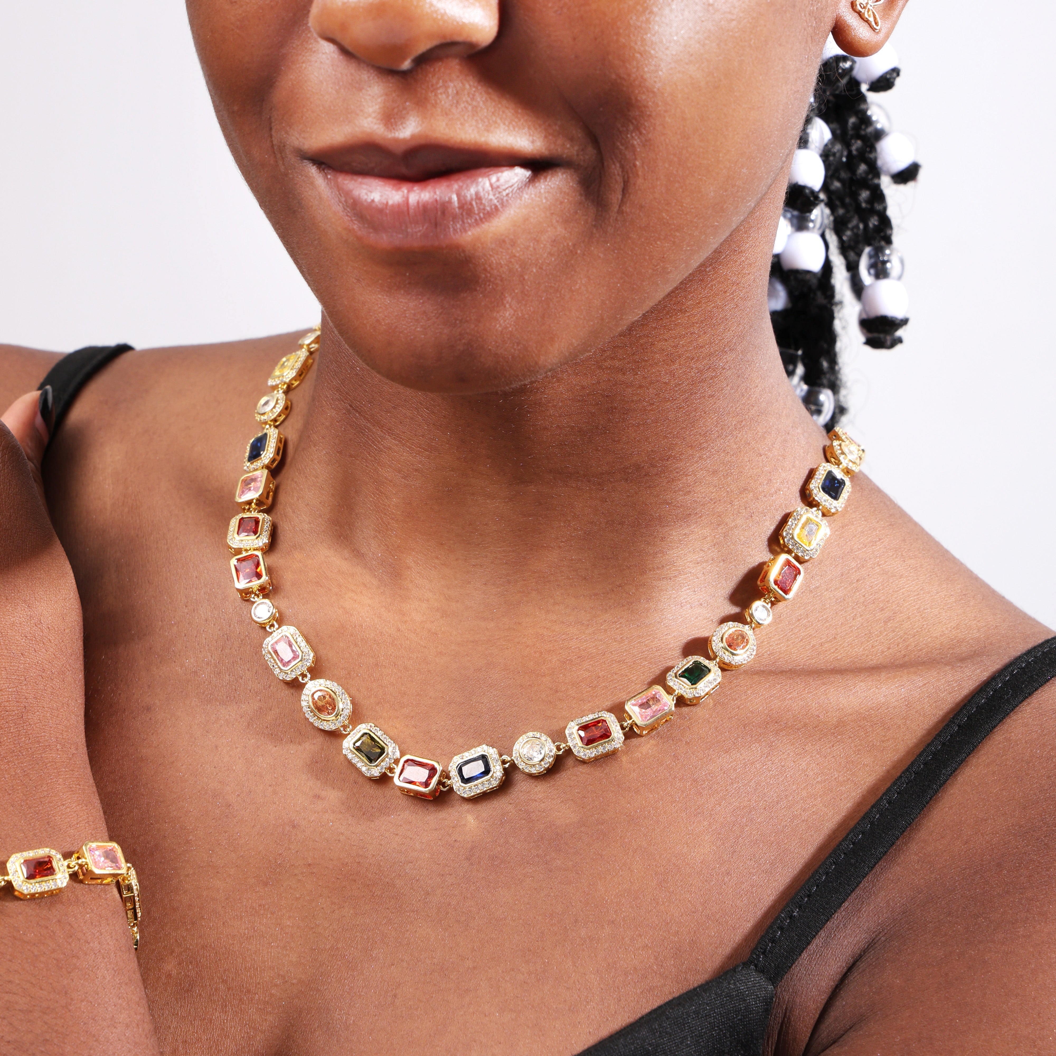 Gold Solstice Purely Gemstone Necklace
