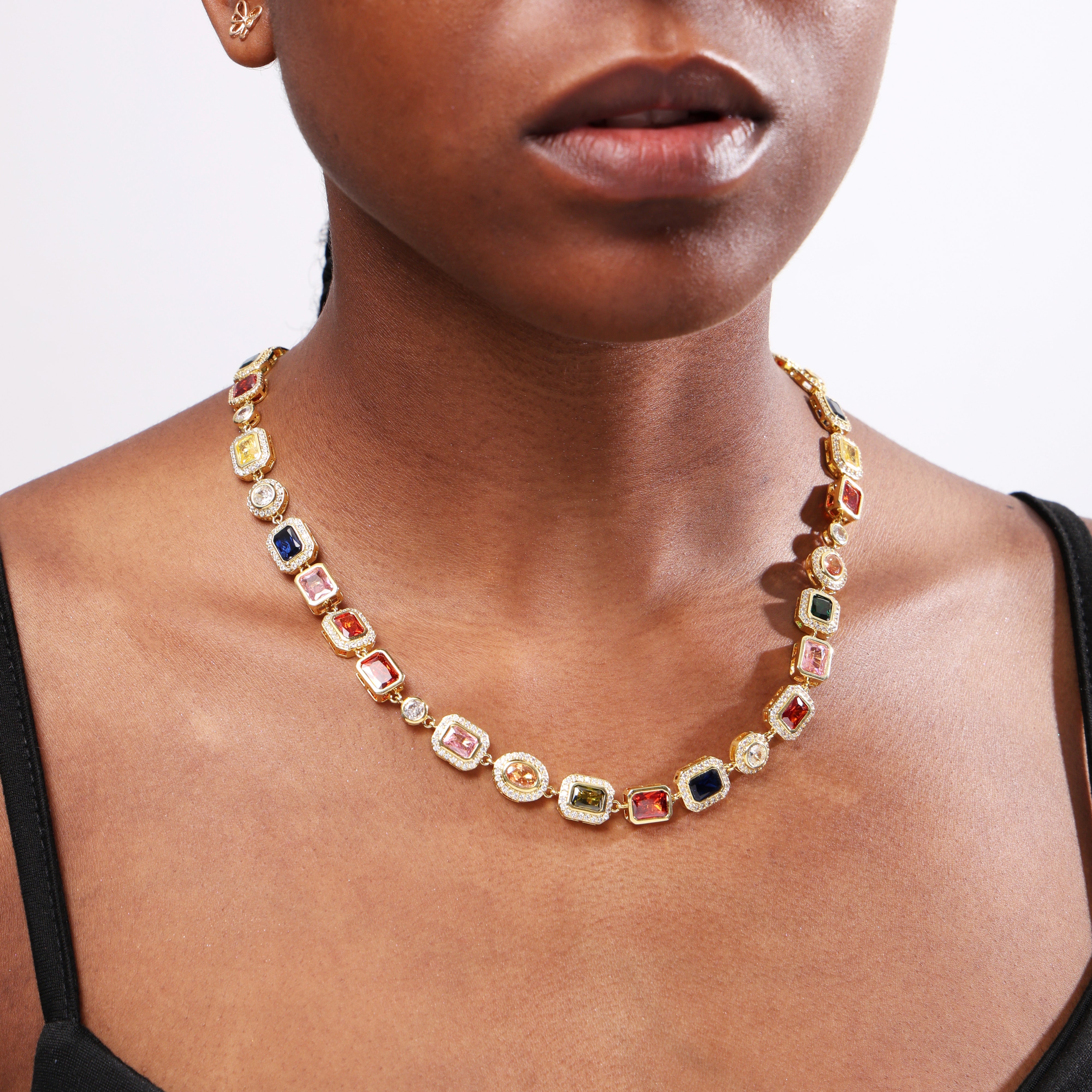 Gold Solstice Purely Gemstone Necklace
