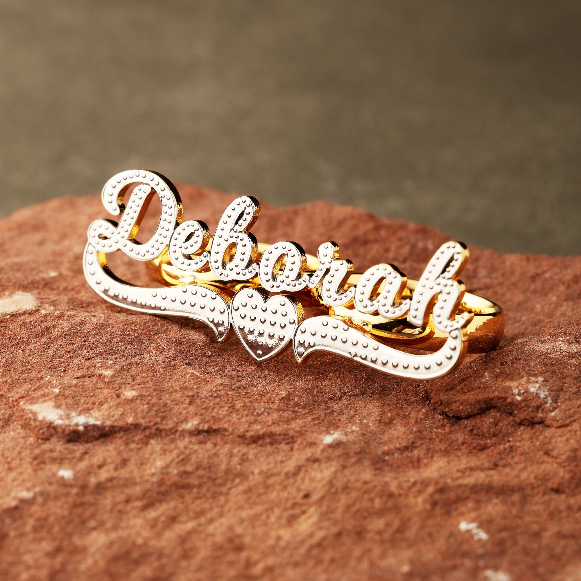 Two Finger Name Ring